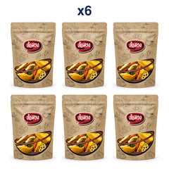 Rom-Wong Nine-Ingredient Crispy Vegetable and Fruit Mix — Pack of 6 | 100 g Each — exact number of retail packs