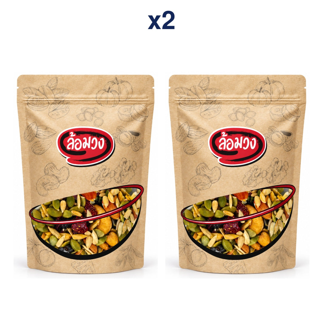Rom-Wong Nine-Ingredient Nut, Seed and Dried Fruit Mix — Pack of 2 | 100 g / 500 g / 1 kg Each — retail pack quantity