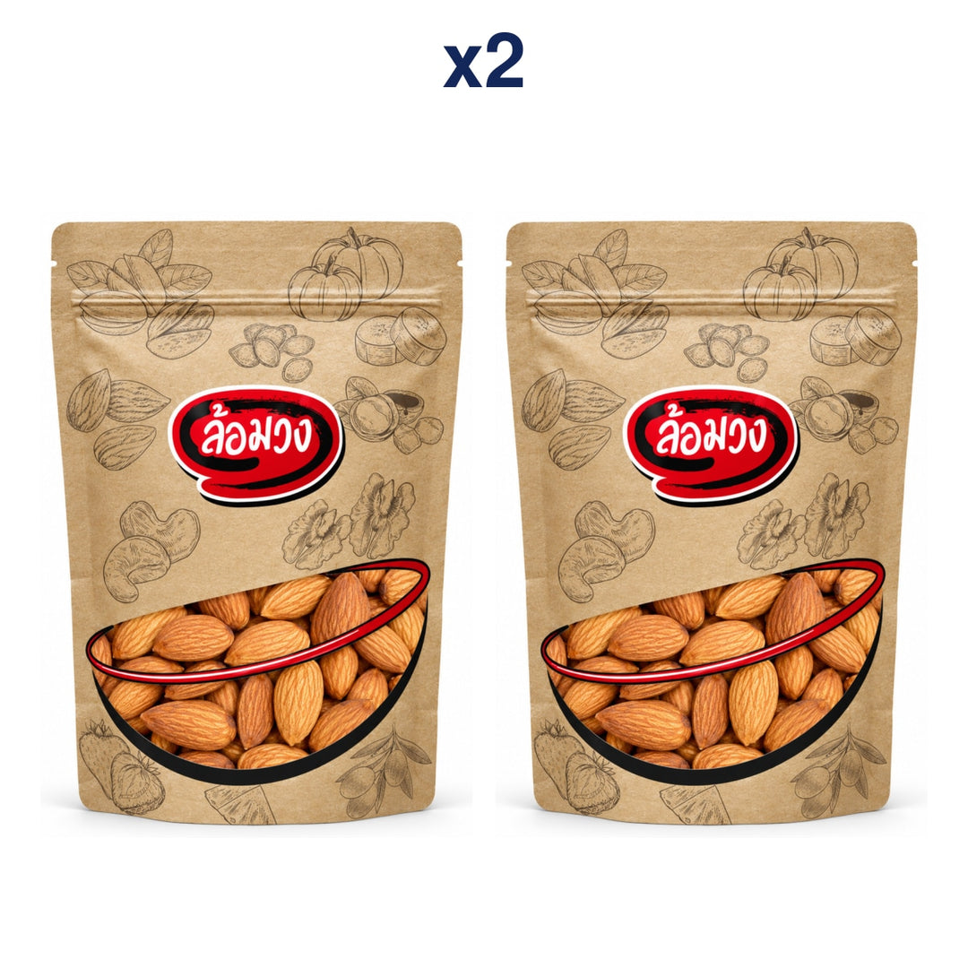 Rom-Wong Raw Almonds — Pack of 2 | 500 g / 1 kg Each — exact number of retail packs