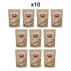 Rom-Wong Fried Split Cashews — Pack of 10 | 100 g Each — retail pack quantity