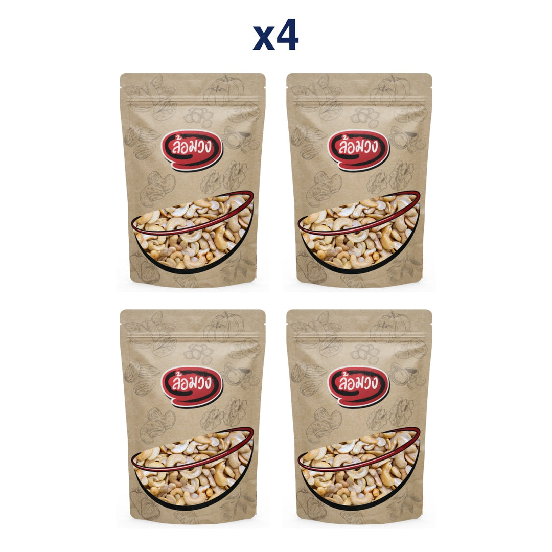 Rom-Wong Fried Split Cashews — Pack of 4 | 100 g / 500 g Each — retail pack quantity