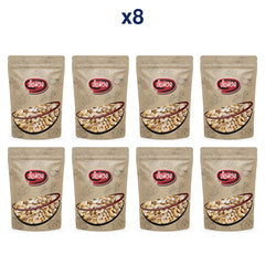 Rom-Wong Fried Split Cashews — Pack of 8 | 100 g Each — retail pack quantity