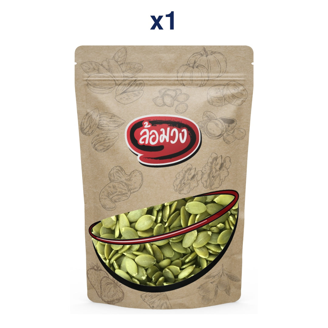 Rom-Wong Salted Roasted Hulled Pumpkin Seeds — 1 Pack | 100 g / 500 g — exact retail pack quantity