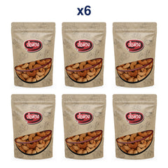 Rom-Wong Roasted Cashews Grade B — Pack of 6 | 100 g Each — retail pack quantity