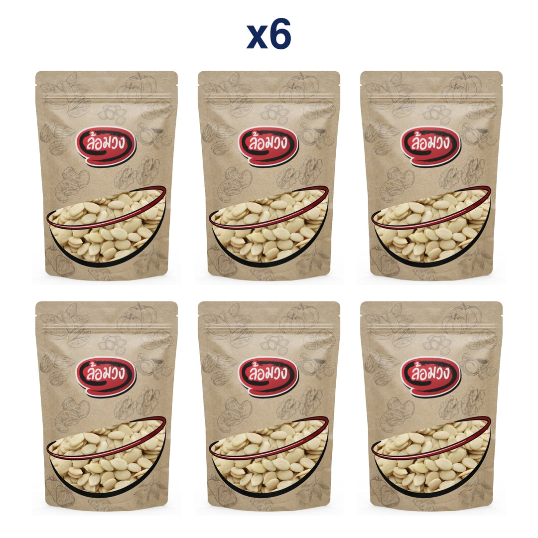 Rom-Wong Roasted Hulled Watermelon Seeds — Pack of 6 | 100 g Each — retail pack quantity