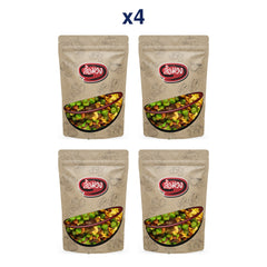 Rom-Wong Mixed Fried Beans and Peanuts — Pack of 4 | 100 g / 500 g Each — retail pack quantity
