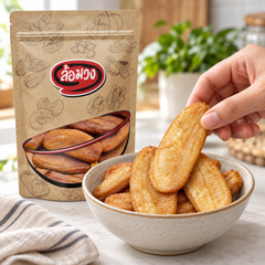 Rom-Wong Sun-Dried Banana serving suggestion