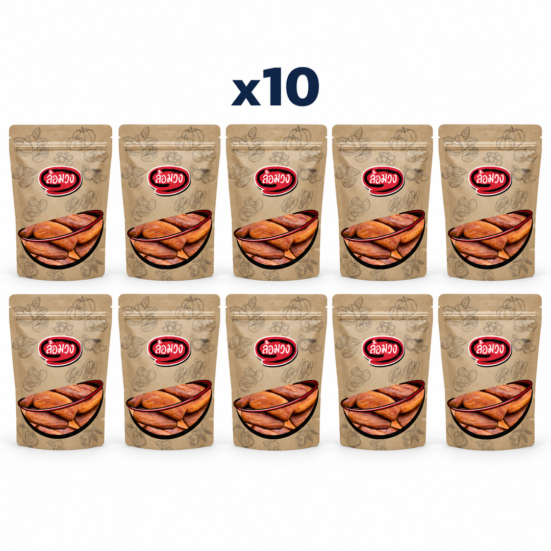 Rom-Wong Sun-Dried Banana — 10 sealed retail pouches