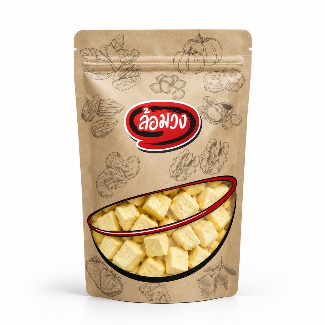 Rom-Wong sealed retail pouch, Rom-Wong Crispy Freeze-Dried Durian — 1 Pack | 150 g