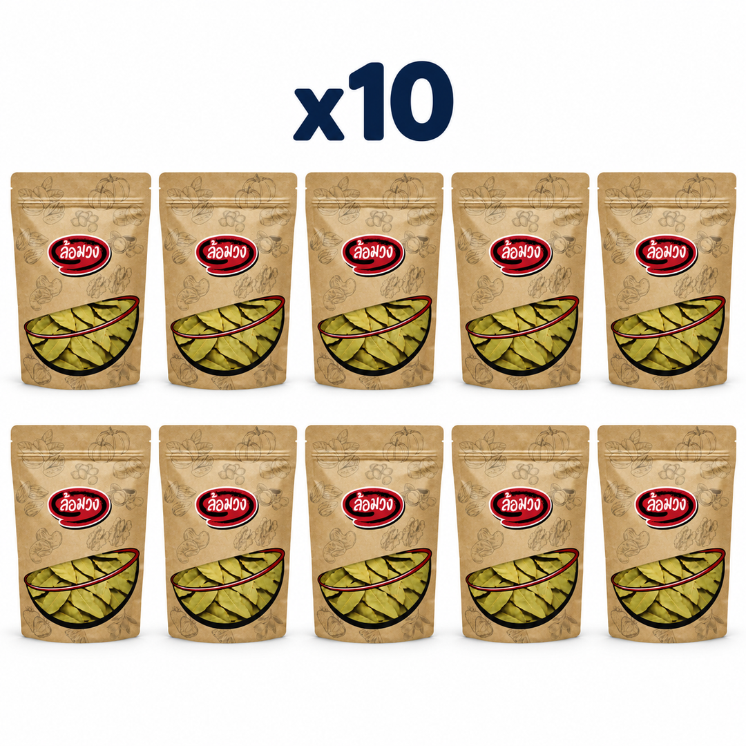 Rom-Wong Whole Dried Bay Leaves — 10 sealed retail pouches