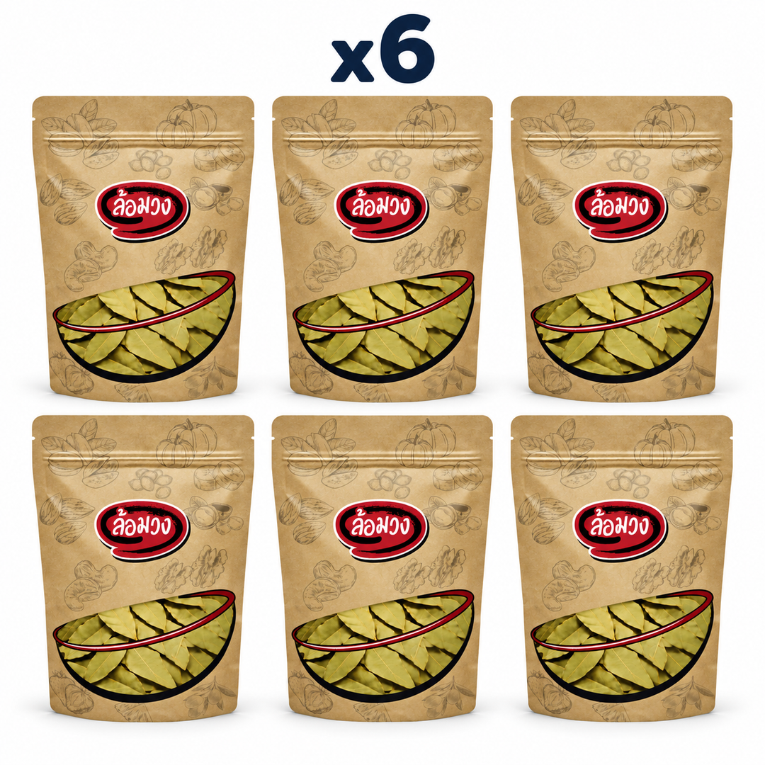 Rom-Wong Whole Dried Bay Leaves — 6 sealed retail pouches