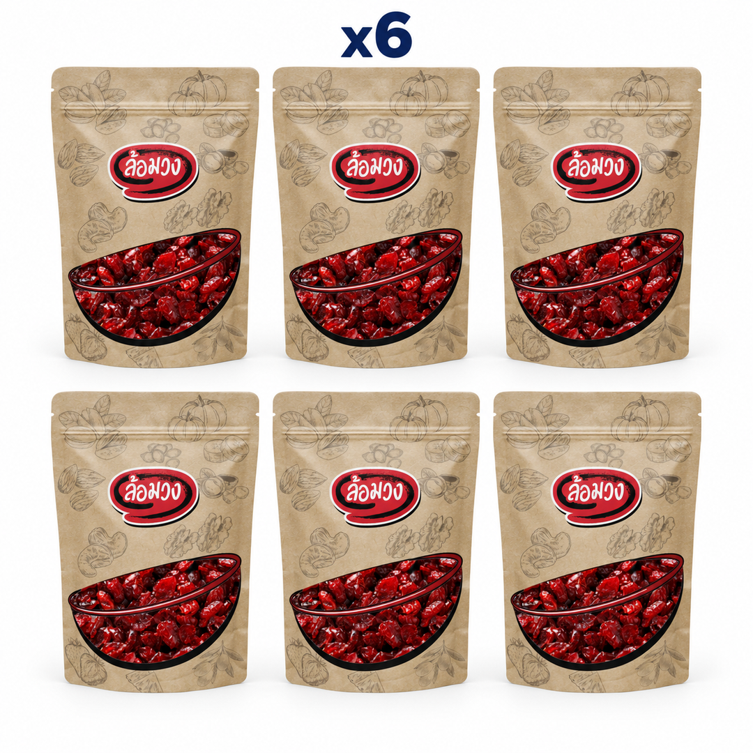 Rom-Wong Dried Cranberries pack of 6