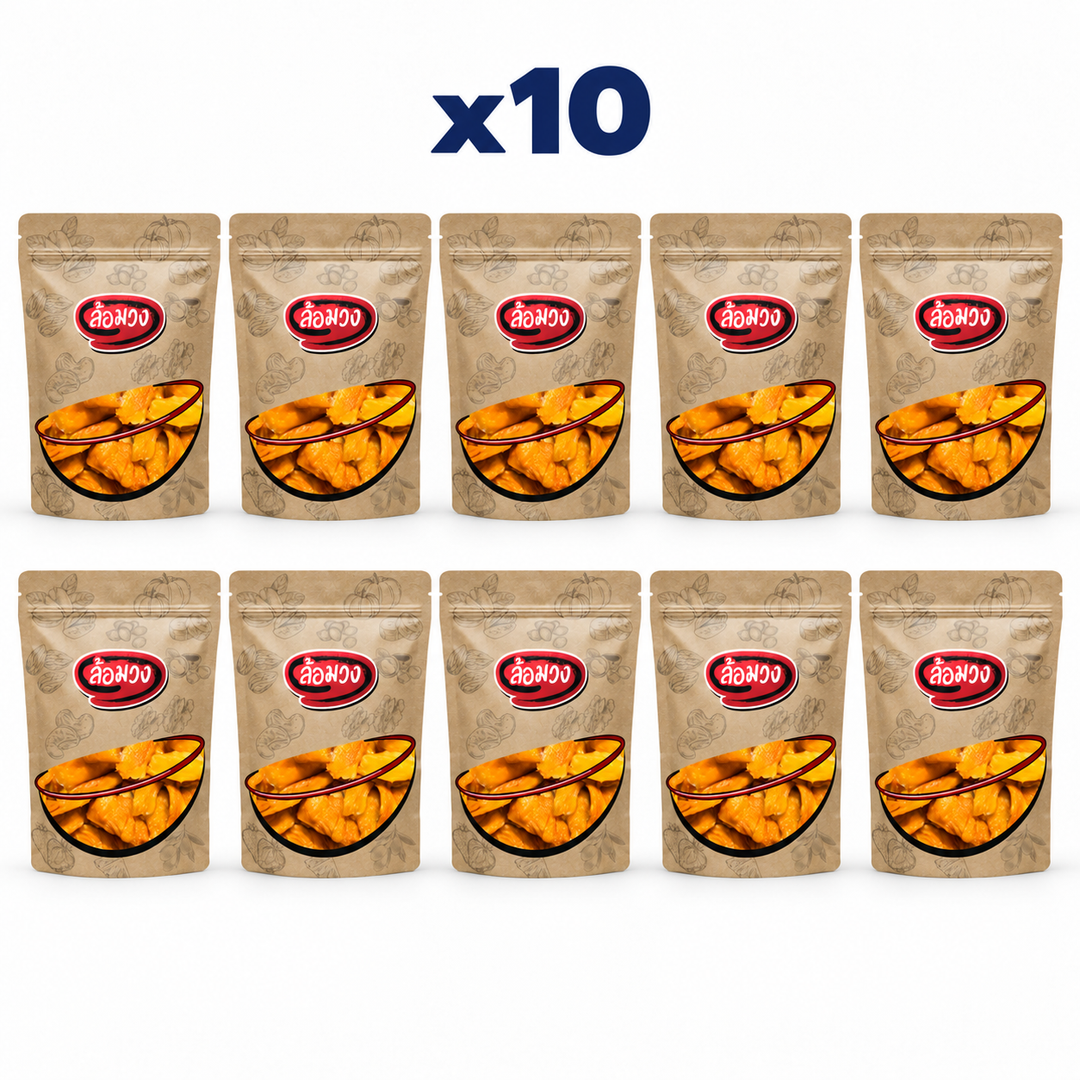 Rom-Wong dried mango — 10 sealed 100 g pouches