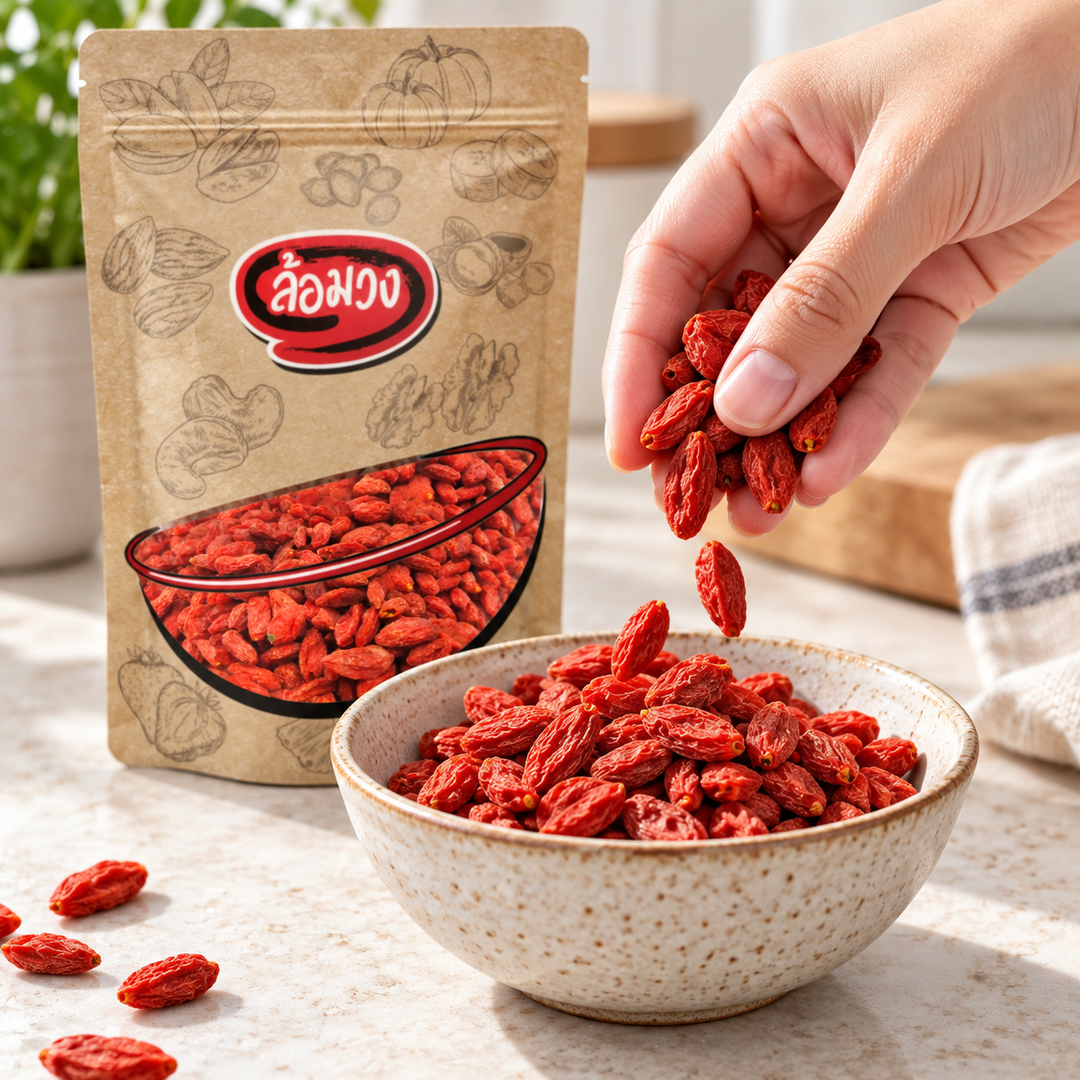 Rom-Wong Dried Goji Berries serving suggestion
