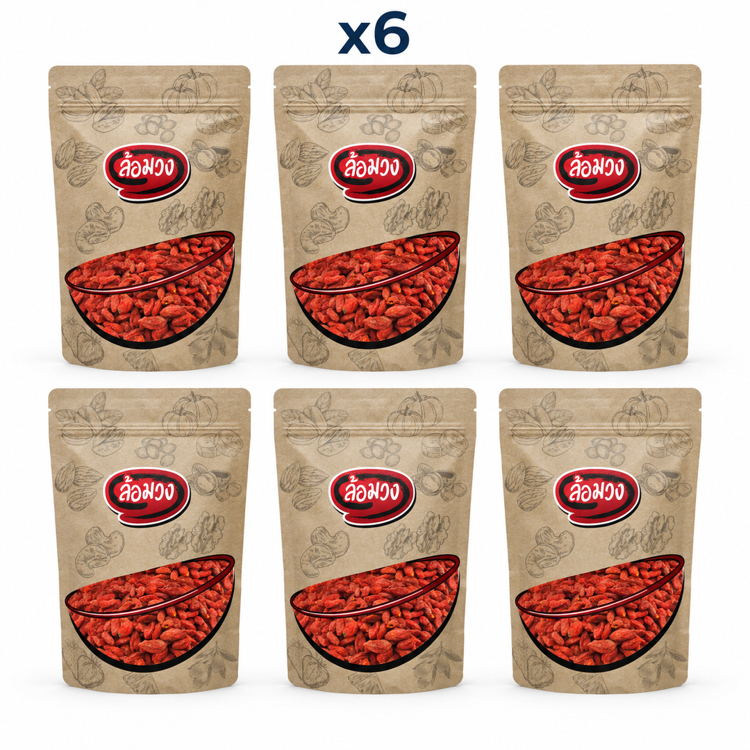 Rom-Wong Dried Goji Berries pack of 6