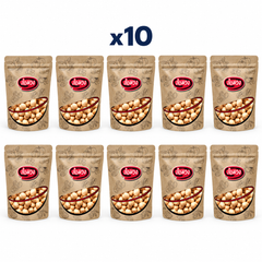 Rom-Wong Plain Roasted Shelled Hazelnuts — 10 sealed retail pouches