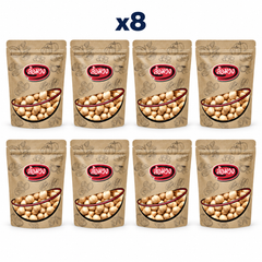 Rom-Wong Plain Roasted Shelled Hazelnuts — 8 sealed retail pouches