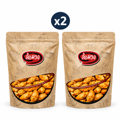2 closed Rom-Wong retail pouches: Rom-Wong Pun Klip with Fish Filling — Pack of 2 | 500 g Each