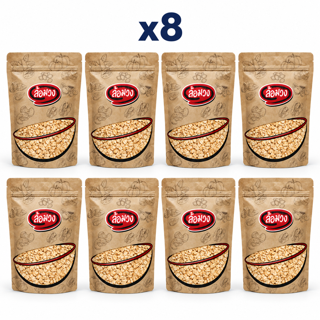 8 closed Rom-Wong retail pouches: Rom-Wong Rolled Oats — Pack of 8 | 200 g Each