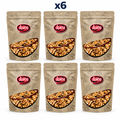 Rom-Wong Plain Roasted Walnuts — 6 sealed retail pouches