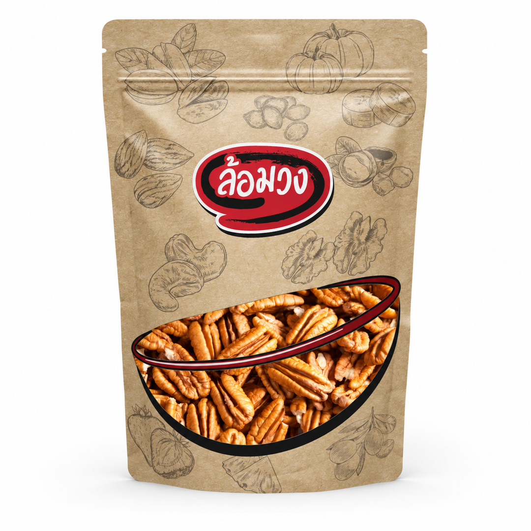 Rom-Wong Plain Roasted Pecans — 1 sealed retail pouches