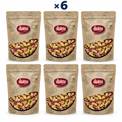 Rom-Wong plain roasted shelled pistachios — 6 sealed retail pouches