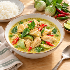 RosDee Menu Ready-to-Cook Green Curry Paste — Pack of 10 | 80 g Each — serving or preparation suggestion