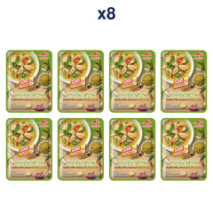 RosDee Menu Ready-to-Cook Green Curry Paste — Pack of 8 | 80 g Each — exact number of retail packs