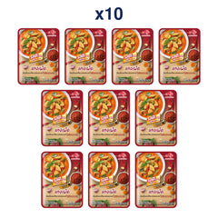 RosDee Menu Ready-to-Cook Red Curry Paste — Pack of 10 | 80 g Each — exact number of retail packs
