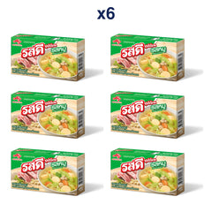 RosDee Pork Bouillon Cubes — Pack of 6 | 80 g Each — exact number of retail packs