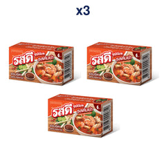 RosDee Tom Yum Bouillon Cubes — Pack of 3 | 24 g Each — exact number of retail packs