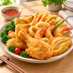 RosDee Menu Krua Krob Ros Crispy Flour, Original — Pack of 8 | 500 g Each — serving or cooking suggestion