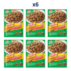 RosDee Menu Ka Prao Hot Basil Stir-Fry Seasoning — Pack of 6 | 50 g Each — exact number of retail packs
