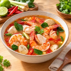 RosDee Menu Tom Yum Kung Seasoning — Pack of 10 | 60 g Each — serving or preparation suggestion