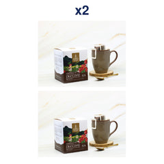 Royal Project Mae La Noi Arabica Drip Coffee – Dark Roast 120 g — Drip Filter Coffee Box — Pack of 2 — exact retail package quantity