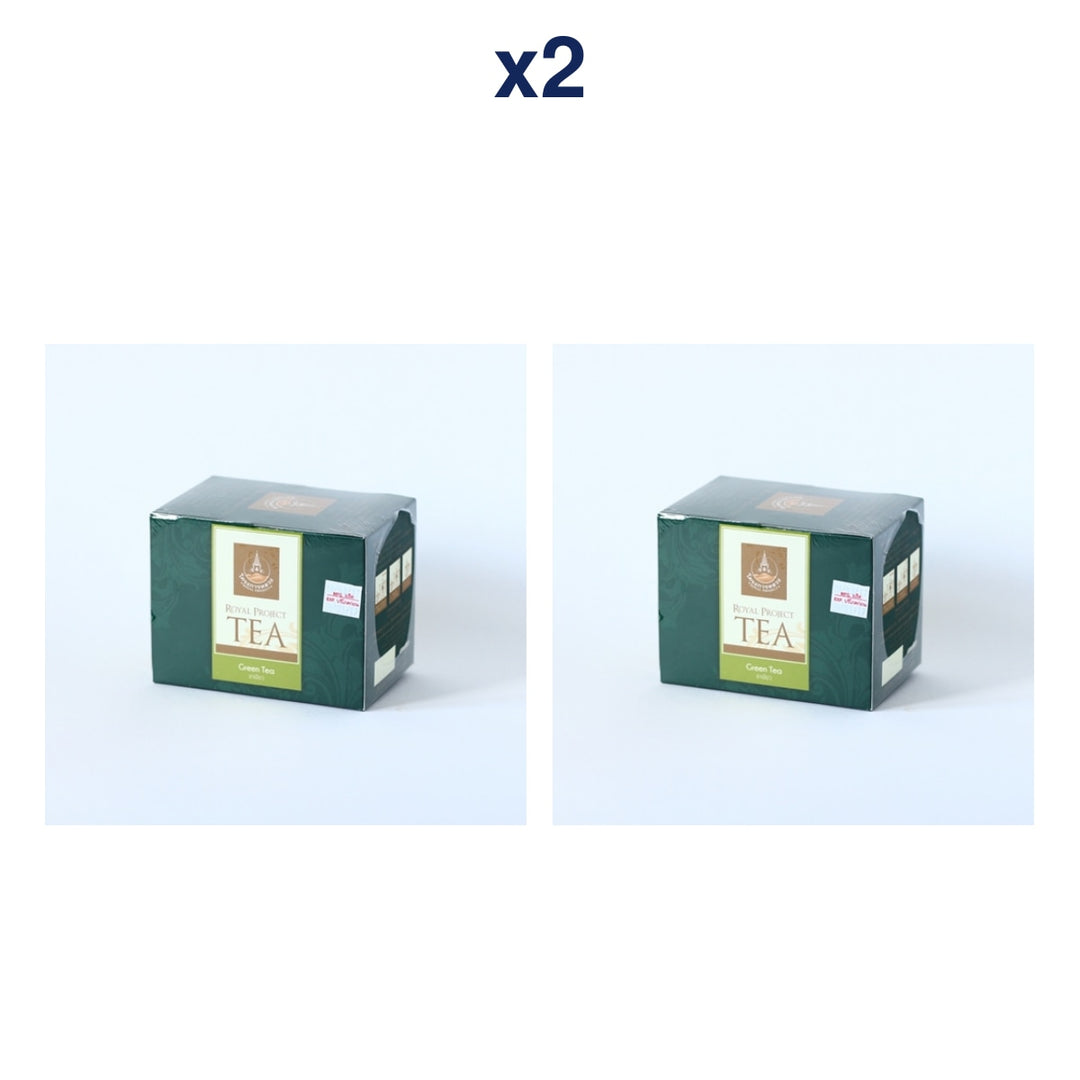 Royal Project Green Tea 40 g — 20 Tea Bags × 2 g — Pack of 2 — exact retail package quantity