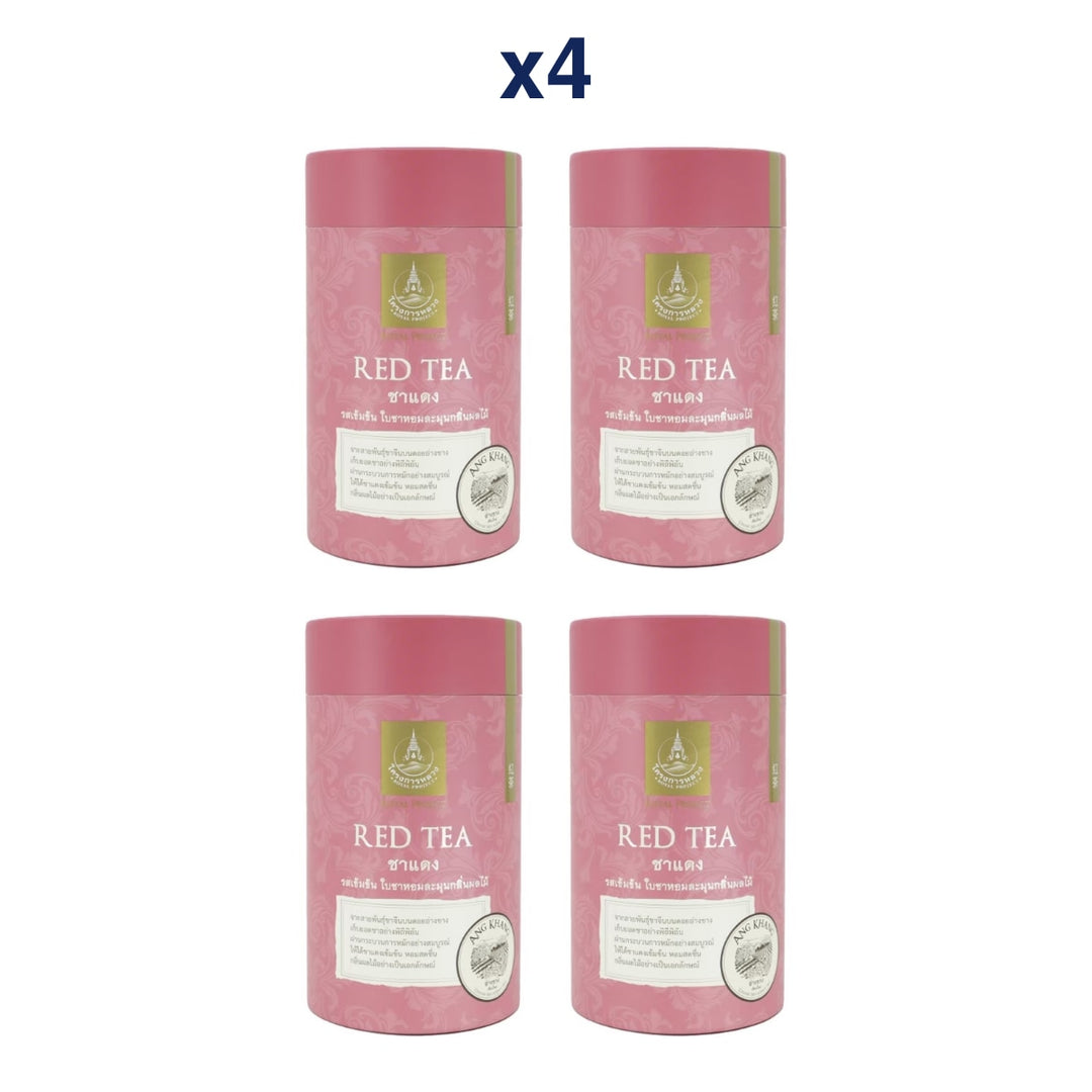 Royal Project Angkhang Red Tea 60 g — Loose Tea Tin — Pack of 4 — exact retail package quantity