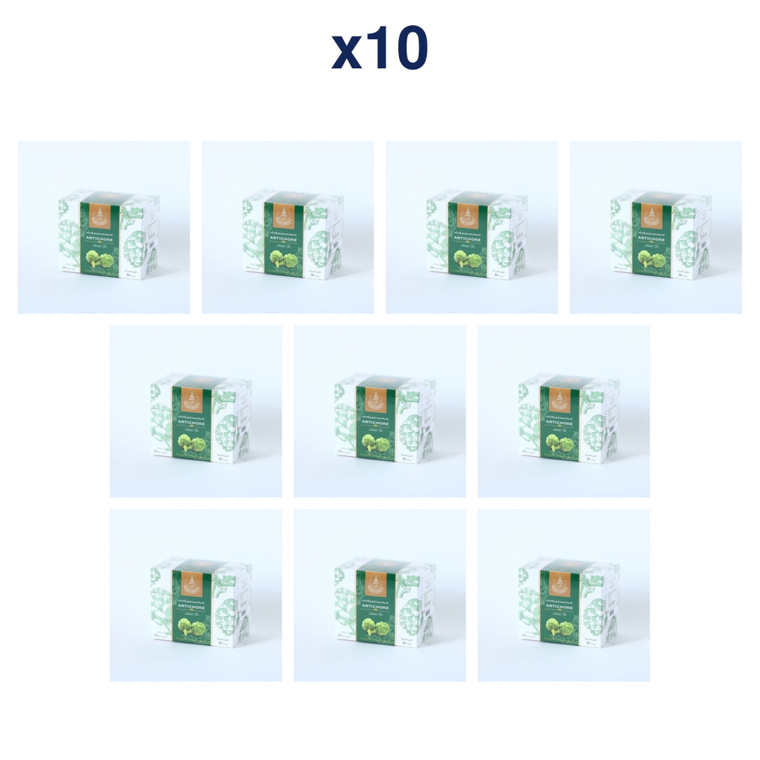 Royal Project Artichoke Herbal Tea 30 g — 20 Tea Bags × 1.5 g — Pack of 10 — exact retail package quantity