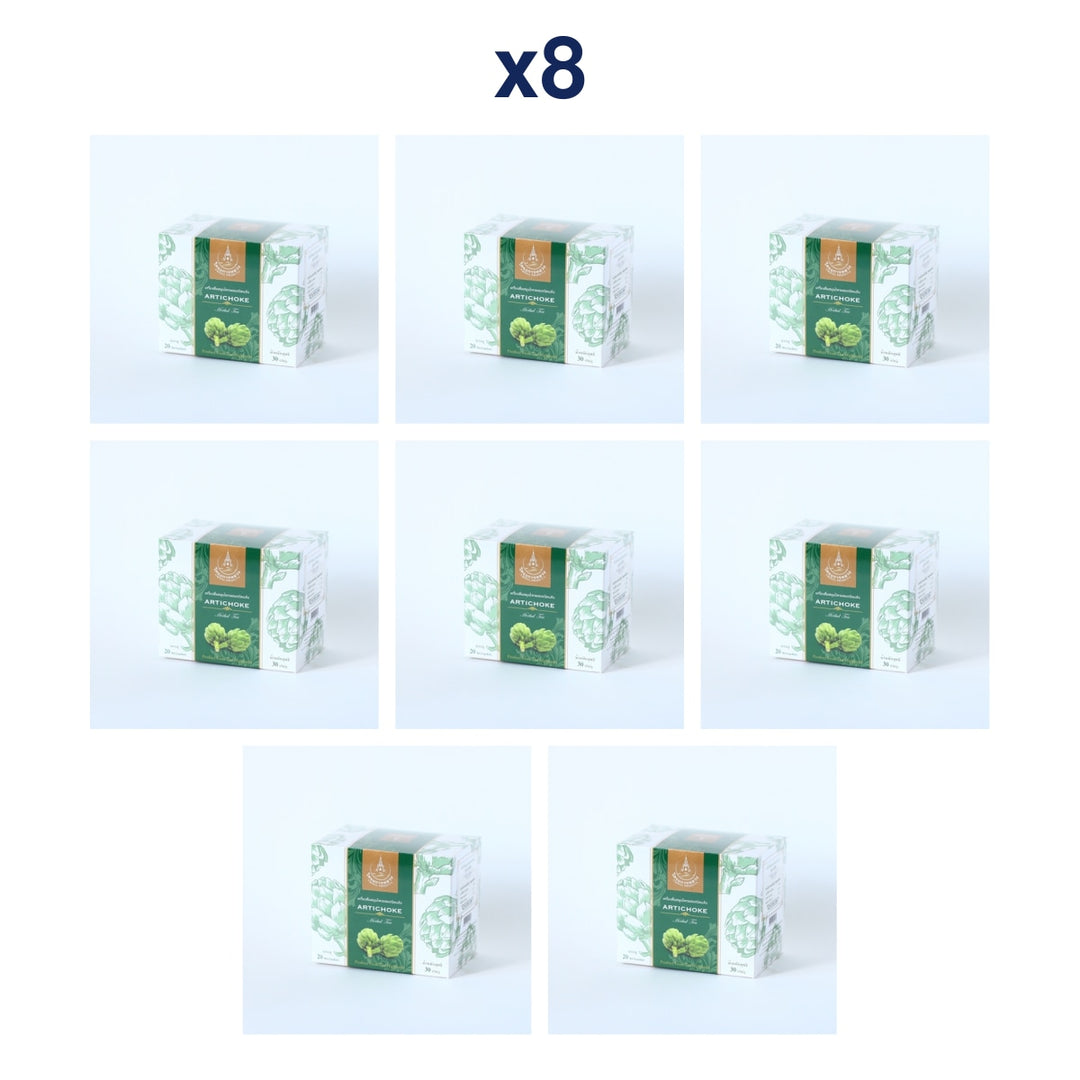 Royal Project Artichoke Herbal Tea 30 g — 20 Tea Bags × 1.5 g — Pack of 8 — exact retail package quantity