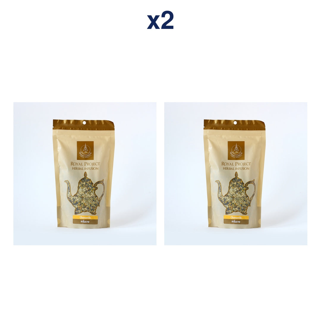 Royal Project Dried Camomile 50 g — Loose Flowers Pouch — Pack of 2 — exact retail package quantity