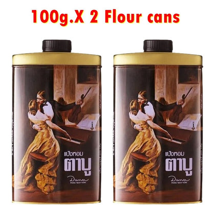 Tabu Perfumed Talc by Dana – Luxurious Scented Body Powder, 100g x 2 Packs