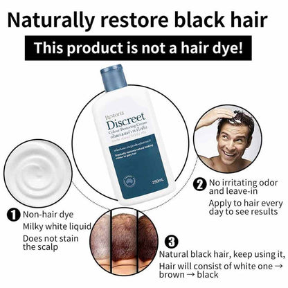 Restoria Discreet Hair Cream – Gradual Grey Blending & Natural-Looking Hair Color | 250ml