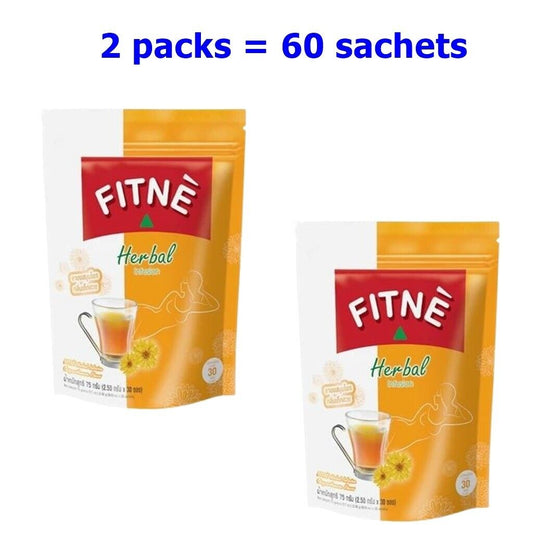 Fitne Chrysanthemum Herbal Infusion – Natural Detox Tea with Senna for Weight Loss & Digestion, 2 boxs x 30 sachets = 60 sachets