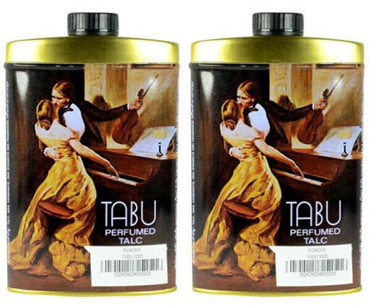 Tabu Perfumed Talc by Dana – Luxurious Scented Body Powder, 100g x 2 Packs