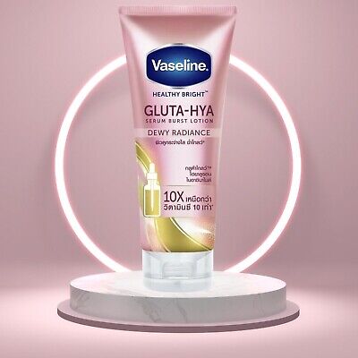 Vaseline Gluta-Hya Dewy Radiance Body Lotion – Brightening & Hydrating Formula – 2 x 300ml Packs