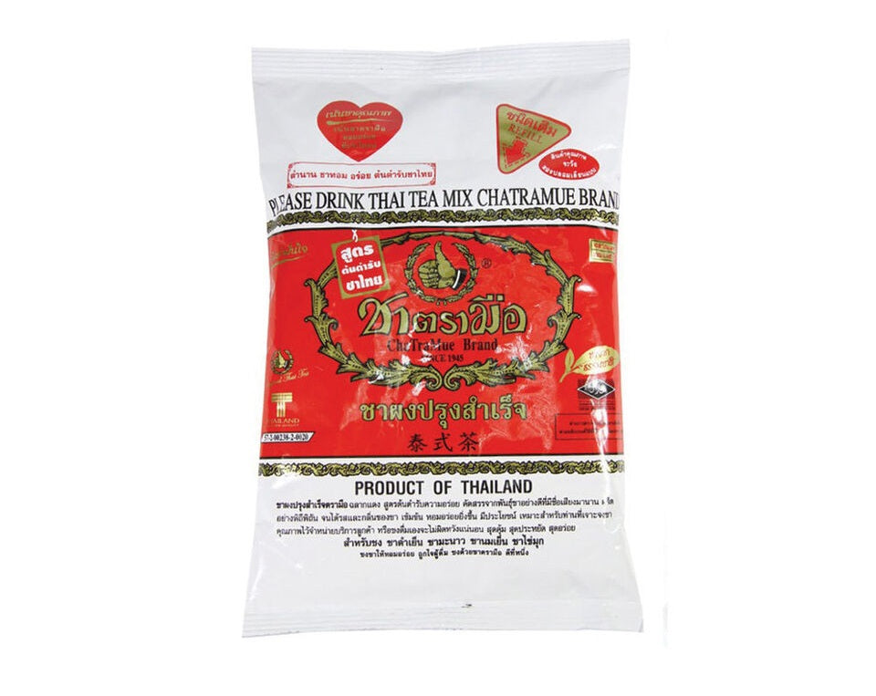 ChaTraMue Thai Tea Mix – 400g x 2 Bags – Original Thai Tea Blend for Milk Tea & Iced Tea