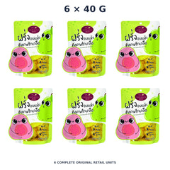 Sriwanna Gold Dried Guava with Chili & Salt – 6 × 40 g — exact quantity shown on white background