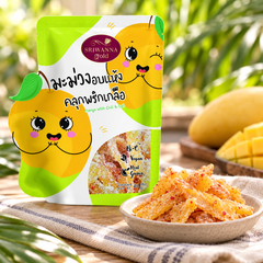 Sriwanna Gold Dried Mango with Chili & Salt 40 g — lifestyle view 1, serving or routine illustration