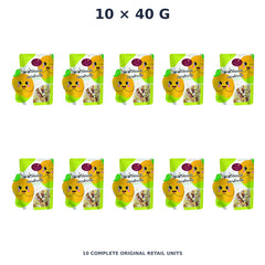 Sriwanna Gold Dried Mango with Chili & Salt – 10 × 40 g — exact quantity shown on white background