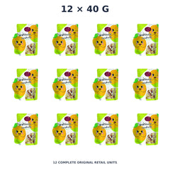 Sriwanna Gold Dried Mango with Chili & Salt – 12 × 40 g — exact quantity shown on white background